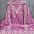 Pink cotton embroidered unstitched dressmaterials 3 pair top bottom dupptaa