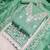 Sea green cotton embroidered unstitched dressmaterials 3 pair top bottom dupptaa