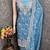Sky cotton embroidered unstitched dressmaterials 3 pair top bottom dupptaa