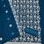 Blue georette  embroidered unstitched dressmaterials 3 pair top bottom dupptaa