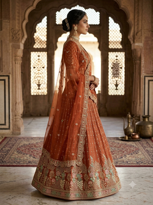 new designer party wear indian and pakistani lehanga dress  2