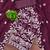 Purple georette  embroidered unstitched dressmaterials 3 pair top bottom dupptaa