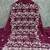 Purple georette  embroidered unstitched dressmaterials 3 pair top bottom dupptaa