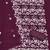 Purple georette  embroidered unstitched dressmaterials 3 pair top bottom dupptaa