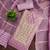 Lavender silk embroidered unstitched dressmaterials 3 pair top bottom dupptaa
