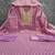 Lavender silk embroidered unstitched dressmaterials 3 pair top bottom dupptaa