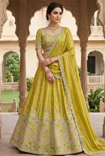 new desiger mehandi haldi idian ad pakistani lehaga 