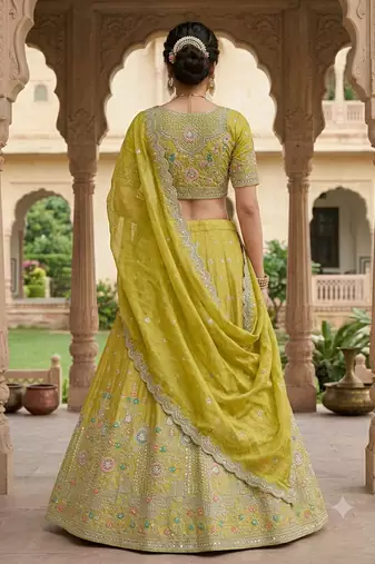 new desiger mehandi haldi idian ad pakistani lehaga 