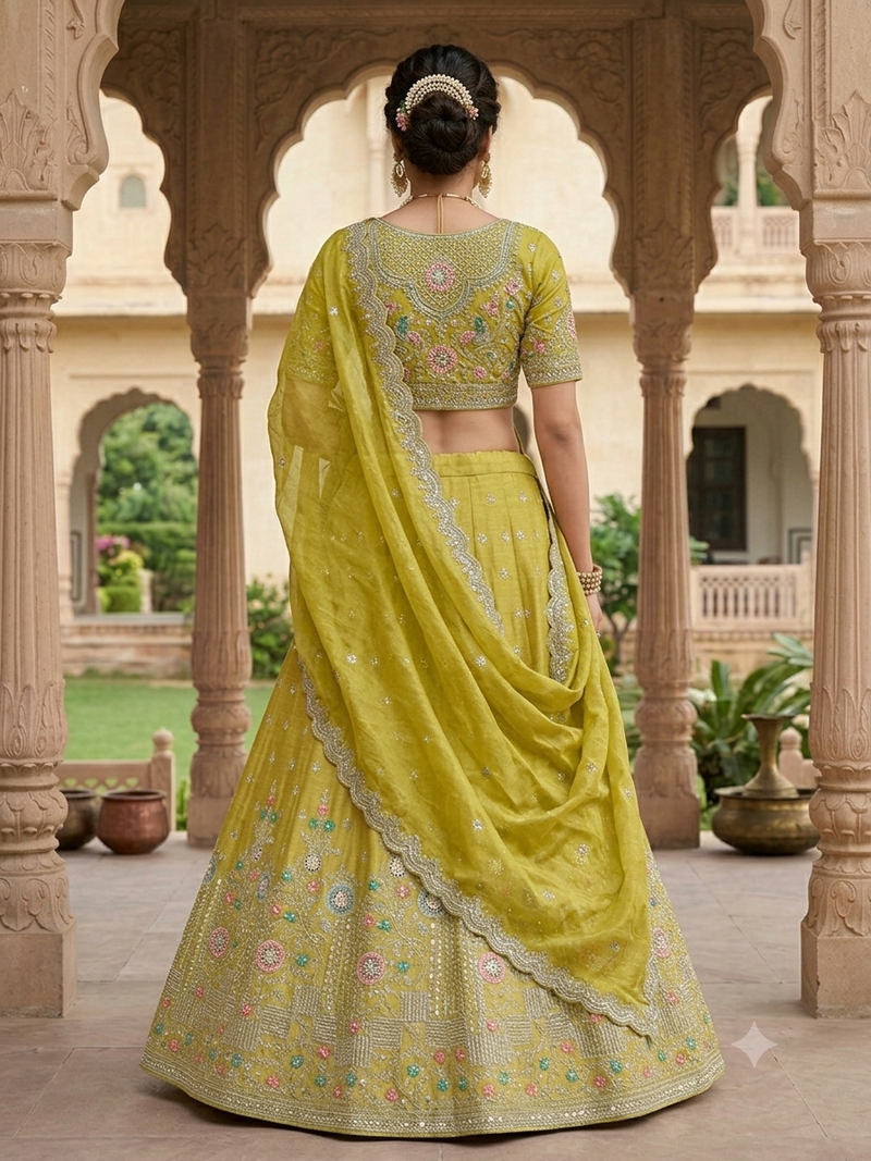 new desiger mehandi haldi idian ad pakistani lehaga 