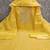 Yellow silk embroidered unstitched dressmaterials 3 pair top bottom dupptaa