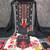 Black georette  embroidered unstitched dressmaterials 3 pair top bottom dupptaa