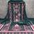 Aqua georgette embroidered unstitched dressmaterials 3 pair top bottom dupptaa