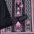 Black georette  embroidered unstitched dressmaterials 3 pair top bottom dupptaa