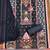 Blue georette  embroidered unstitched dressmaterials 3 pair top bottom dupptaa