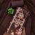 Brown georgette embroidered unstitched dressmaterials 3 pair top bottom dupptaa