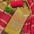 Mustard cotton embroidered unstitched dressmaterials 3 pair top bottom dupptaa