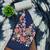 Blue cotton  embroidered unstitched dressmaterials 3 pair top bottom dupptaa