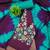 Purple cotton  embroidered unstitched dressmaterials 3 pair top bottom dupptaa