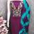 Purple cotton  embroidered unstitched dressmaterials 3 pair top bottom dupptaa