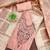 Peach silk embroidered unstitched dressmaterials 3 pair top bottom dupptaa
