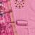 Pink silk  embroidered unstitched dressmaterials 3 pair top bottom dupptaa