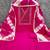 Pink cotton  embroidered unstitched dressmaterials 3 pair top bottom dupptaa