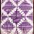 Purple cotton  embroidered unstitched dressmaterials 3 pair top bottom dupptaa