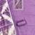 Purple cotton  embroidered unstitched dressmaterials 3 pair top bottom dupptaa