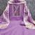 Purple cotton  embroidered unstitched dressmaterials 3 pair top bottom dupptaa