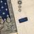 Blue silk  embroidered unstitched dressmaterials 3 pair top bottom dupptaa