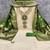 Green silk  embroidered unstitched dressmaterials 3 pair top bottom dupptaa