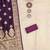 Purple silk embroidered unstitched dressmaterials 3 pair top bottom dupptaa