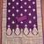 Purple silk embroidered unstitched dressmaterials 3 pair top bottom dupptaa