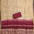 Maroon cotton embroidered unstitched dressmaterials 3 pair top bottom dupptaa