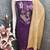 Purple cotton  embroidered unstitched dressmaterials 3 pair top bottom dupptaa