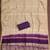 Purple cotton  embroidered unstitched dressmaterials 3 pair top bottom dupptaa