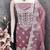 Lavender chanderi embroidered unstitched dressmaterials 3 pair top bottom dupptaa
