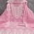 Pink chanderi  embroidered unstitched dressmaterials 3 pair top bottom dupptaa