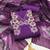 Lavender silk embroidered unstitched dressmaterials 3 pair top bottom dupptaa
