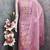 Lavender silk embroidered unstitched dressmaterials 3 pair top bottom dupptaa