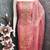 Pink silk  embroidered unstitched dressmaterials 3 pair top bottom dupptaa