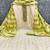 Green silk  embroidered unstitched dressmaterials 3 pair top bottom dupptaa