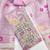 Lavender chanderi embroidered unstitched dressmaterials 3 pair top bottom dupptaa