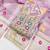 Lavender chanderi embroidered unstitched dressmaterials 3 pair top bottom dupptaa
