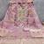 Lavender chanderi embroidered unstitched dressmaterials 3 pair top bottom dupptaa