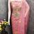 Pink chanderi  embroidered unstitched dressmaterials 3 pair top bottom dupptaa