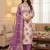 Lavender silk embroidered unstitched dressmaterials 3 pair top bottom dupptaa