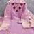 Lavender silk embroidered unstitched dressmaterials 3 pair top bottom dupptaa