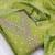 Green silk  embroidered unstitched dressmaterials 3 pair top bottom dupptaa