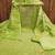 Green silk  embroidered unstitched dressmaterials 3 pair top bottom dupptaa